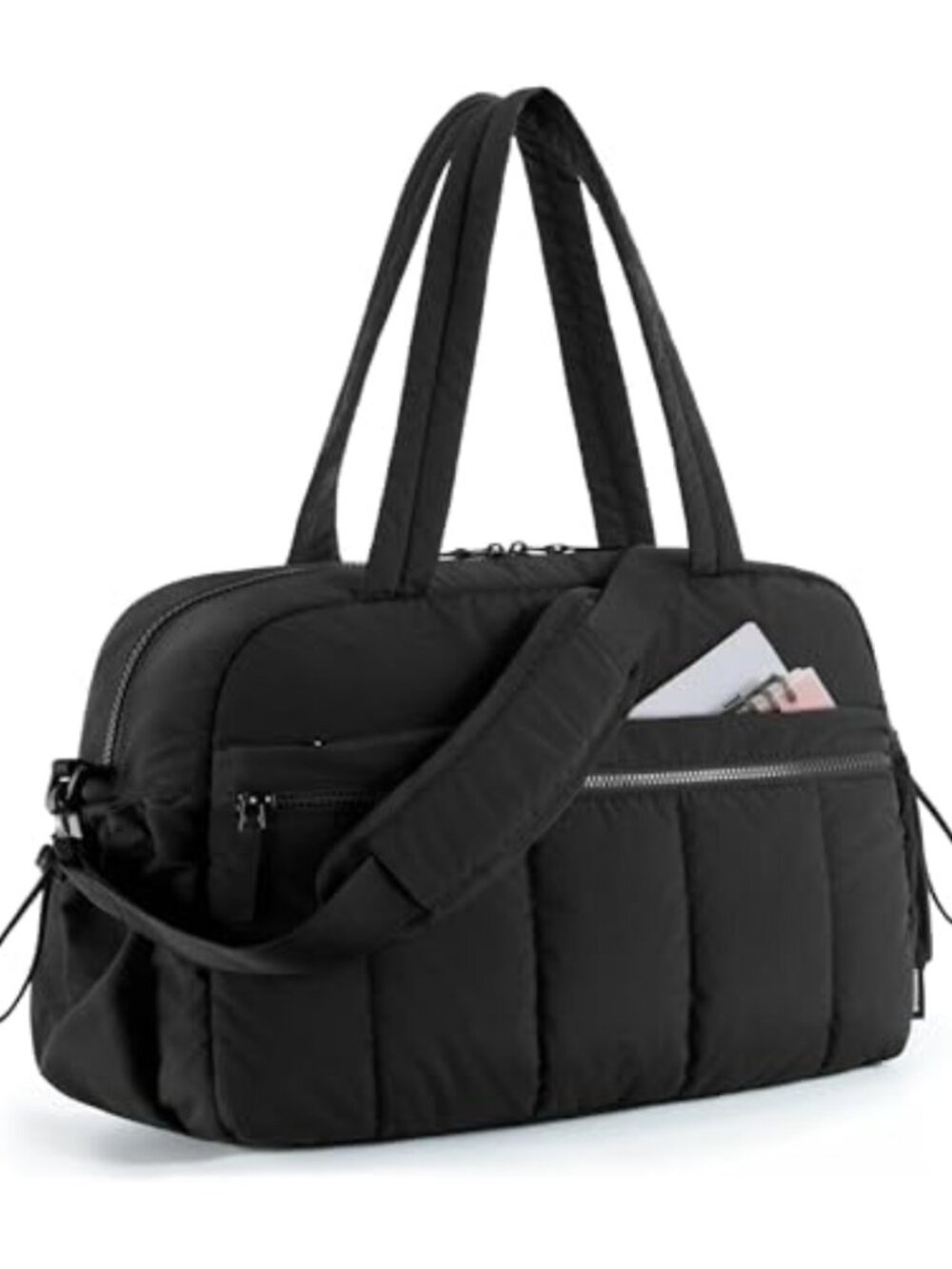 Water Resistant Gym Duffel Bag 24L Overnight Travel Carry On with Adjustable